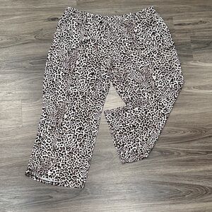 Leopard Print Pajama Pants.